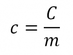 Equation Capacité thermique massique