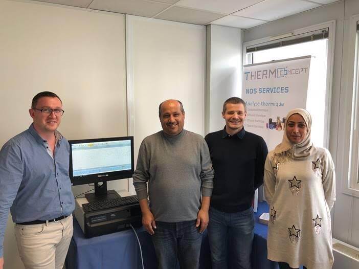 Notre première cliente tunisienne dans nos locaux pour une formation sur la mesure de conductivité thermique