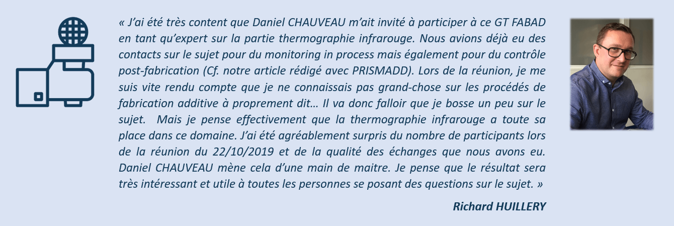 Groupe de travail COFREND - Témoignage Richard HUILLERY