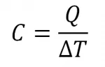 Equation Capacité thermique