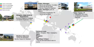 différents centres hitachi